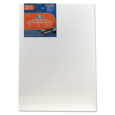 Elmers White Pre-Cut Foam Board Multi-Packs, 18 x 24, PK2 22101-1824UC2/12